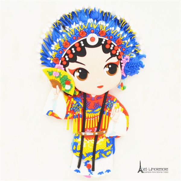 

china peking opera traditonal oriental fridge magnets rubber tourist souvenir home decoration party supply gifts