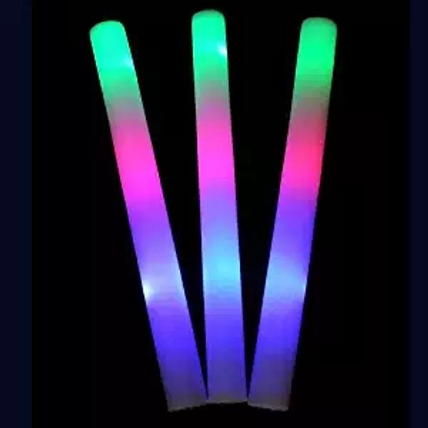 Bastoncini di gommapiuma Llight Up, 3 modalità Bastone stroboscopico LED lampeggiante colorato per concerti, feste ed eventi di Lifbeier, 10 pezzi