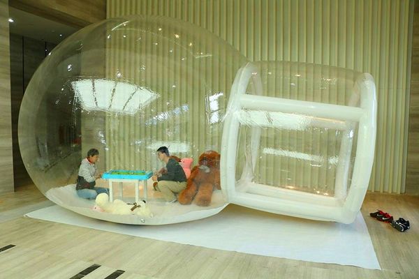 

3/4/5/6/8m transparent inflatable bubble camping tent with air pump