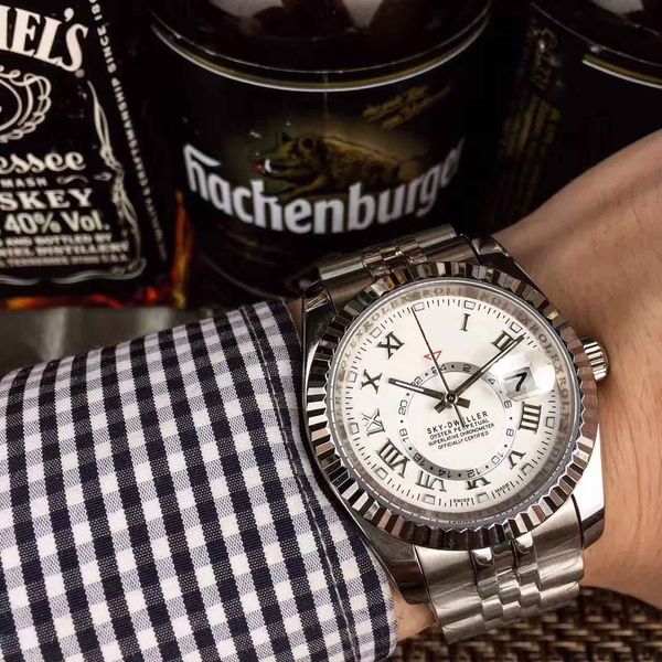 

40 мм автоматическая дата мода Мужские кварцевые часы мужские часы