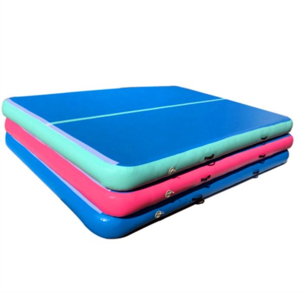 

door to door 4*4*0.2m inflatable air tumble track olympics gym mat yugo inflatable air gym air track home use