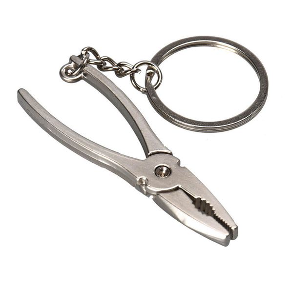

lnrrabc fashion 1 pc wholesale metal adjustable pliers shape events vise keyring key chain, Silver
