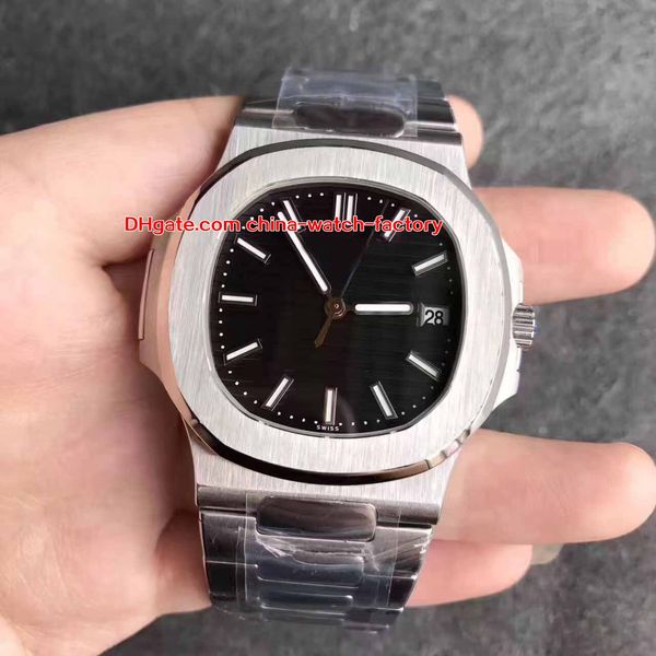 

4 color elling 40mm nautilus 5711/1a-001 cal.324 s c movement transparent mechanical automatic mens watch watches, Slivery;brown