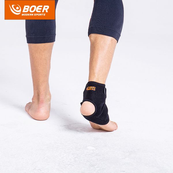 

boer 1 pcs adjustable ankle support mat football running anti-sprain ankle protector sports protector, Blue;black