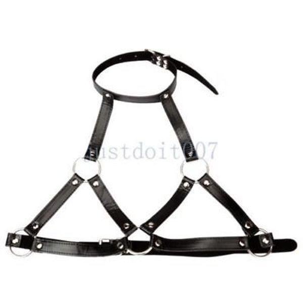 Mulheres sexy faux bondage couro aberto copo coupless peito sutiã sutiã braço de chicote de chicote de fios # R56