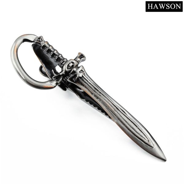 

hawson vintage mens tie accessories gifts sword antique bronze wedding tie clip, Silver;golden