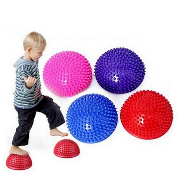 

inflatable half sphere yoga balls pvc massage fitball exercises trainer balancing ball gym pilates sport fitness balls bb55