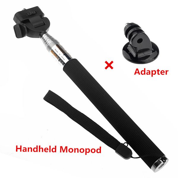 

3 color mini selfie stick extendable aluminium handheld monopod with adapter for gopro hero camera 3+ 4 5 6 iphone samsung xiaomi smartphone