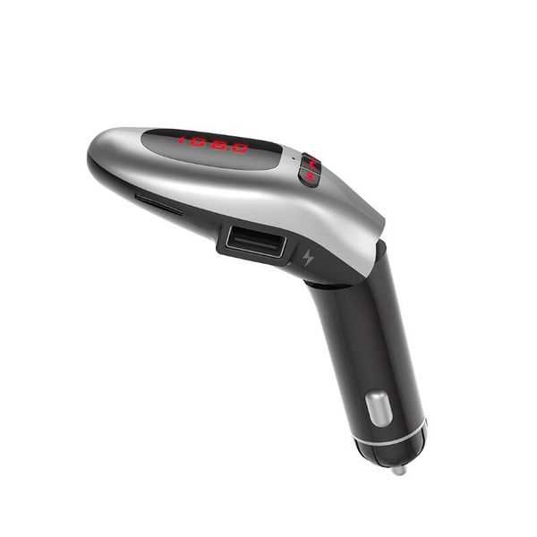

g96 new bluetooth car fm transmitter bluetooth car kit car mp3 player support dual usb u disk card reading measuring voltage current 50pcs