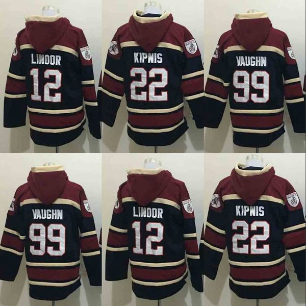 

Cleveland Hoodie 22 Jason Kipnis 99 RickyVaughn Baseball Hoodies Custom Baseball Jerseys Navy Free Shipping