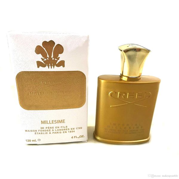 

18ss HOT SALE 120ml New Creed Perfume for Men Gold Bottle With Long Lasting High Fragrance Good Quality FREE SHIPPING