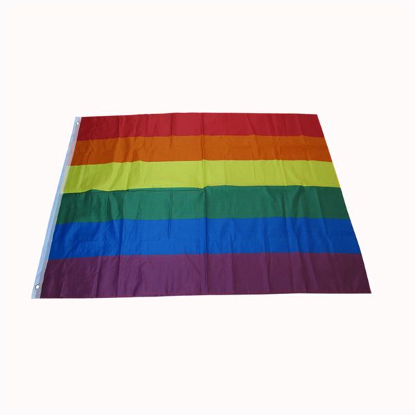 

90 x 150 cm rainbow flag 3 x 5 ft polyester lgbt pride banner for decoration