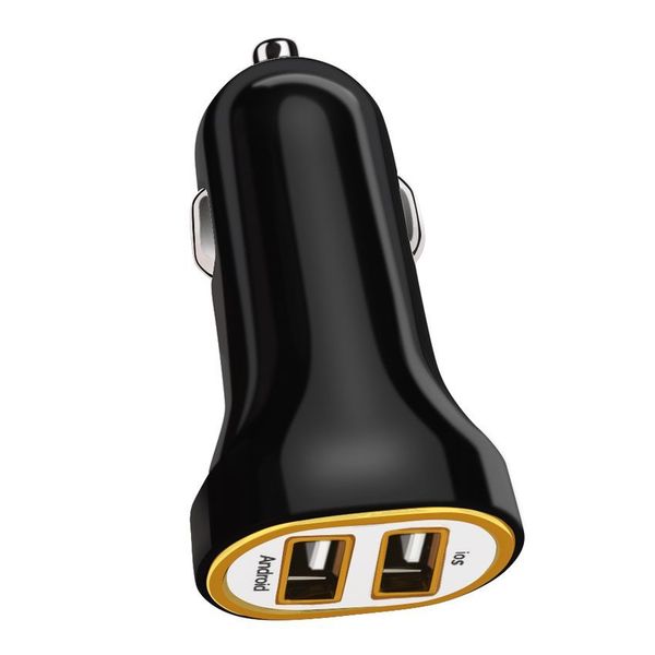 

2018 new style 2 port dual 2 usb bullet car charger adapter for iphone samsung universal use car styling
