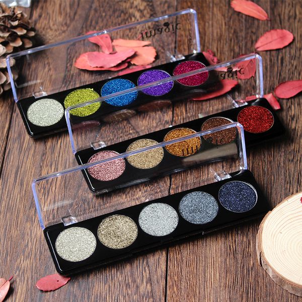 

imagic glitter eye shadow bright eyeshadows cosmetic makeup pressed glitters diamond rainbow eyeshadow 5 colors