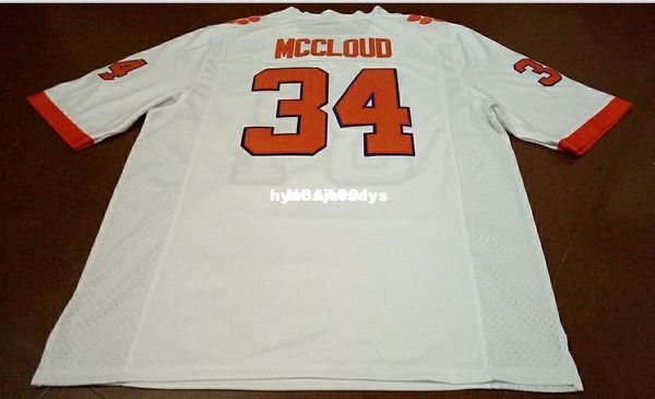 

men clemson tigers #34 ray-ray mccloud orange white college jersey or custom any name or number jersey, Black;red