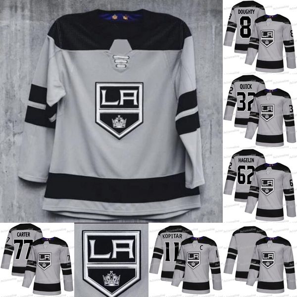 

62 Carl Hagelin 2019 Third Los Angeles Kings Drew Doughty Ilya Kovalchuk Tyler Toffoli Dwight King Jeff Carter Dustin Brown Kopitar Jerseys
