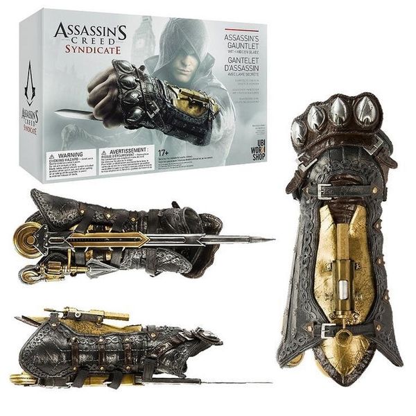 

assassins creed wristlet sleeve swords plastic wristband toy gauntlet cospaly