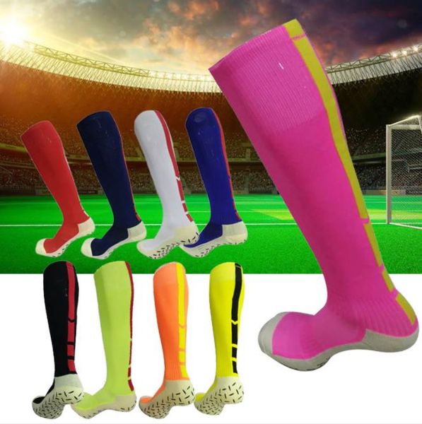 

towel bottom thickened football socks, silicone antiskid stockings, breathable and sweat resistant sports socks, Black