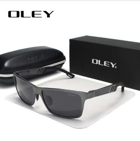 

oley men polarized sunglasses aluminum magnesium sun glasses driving hd glasses rectangle for men/wome oculos masculino male, White;black