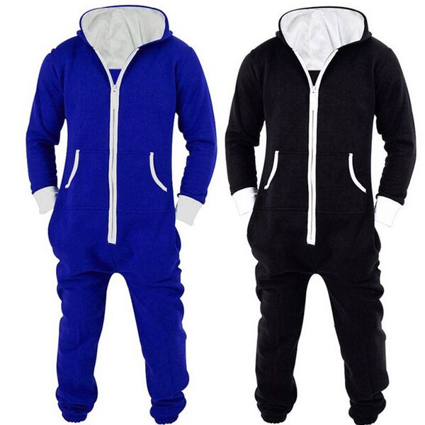 

adults onesies pyjamas mens women one piece cotton pajamas sleepwear onesies sleepsuit black/blue, Black;brown