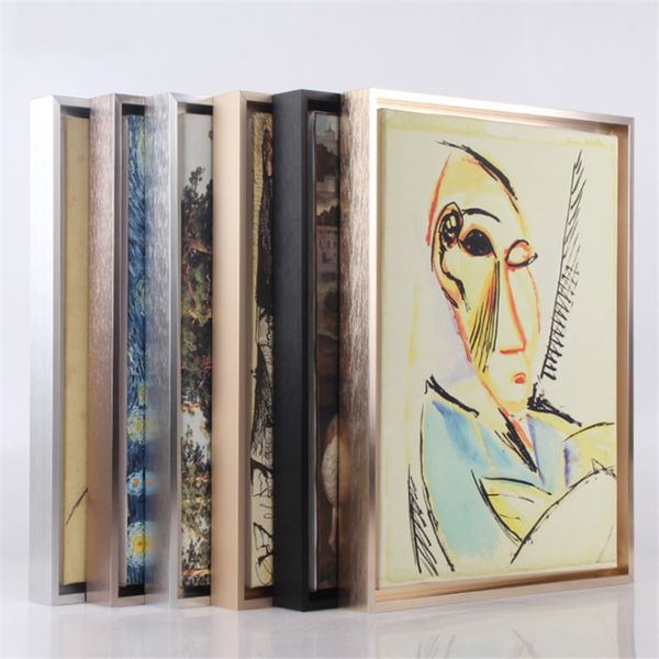 

50 * 70 см узкая алюминиевая живопись простая цифровая живопись специальная рамка творческая декоративная рамка для фото (e09a13 h40.8mm w8m