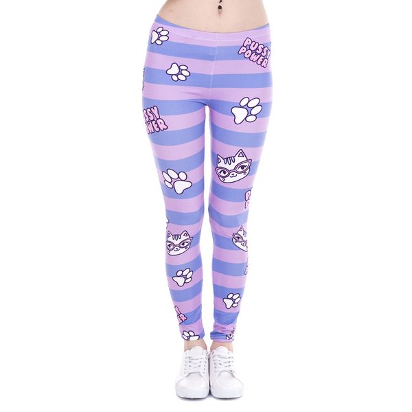 

Knitted Brand New Fashion Women Leggings Unicorn And Sweets Printing Leggins Fitness Legging Sexy High Waist Woman Pants