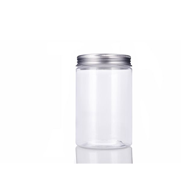 

20pcs 300ml transparent jar with sealed screw lid, clear cookie jars, 300g big size container plastic pot bottle