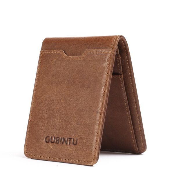 

2018 vintage cow genuine leather wallet male men slim thin mini wallet male small purse holder pocket wallets, Red;black