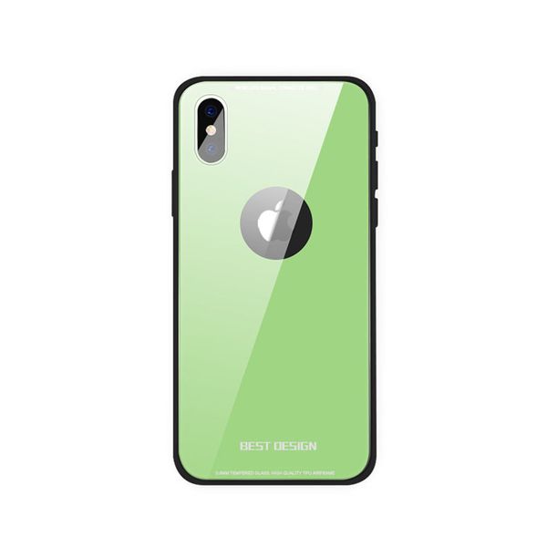 

new arrival with hole style mirror glass phone cover ultra thin 9h hardness tempered glass case for iphone x tempered glass cover