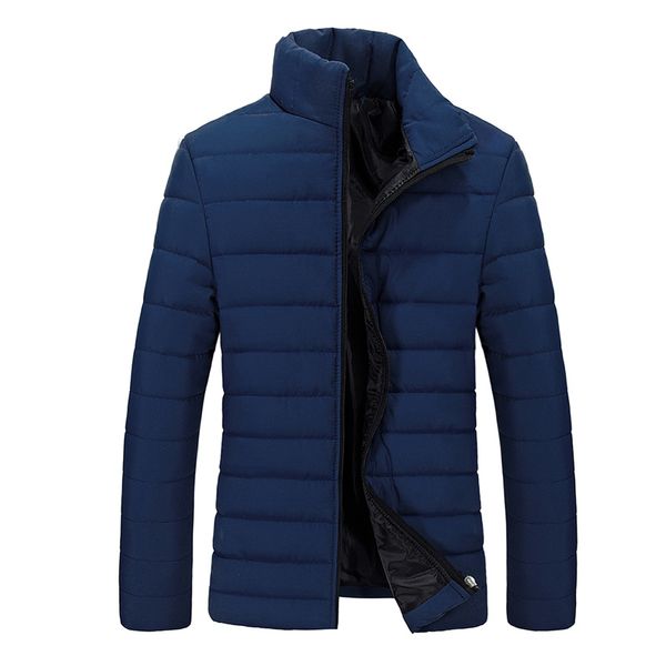 

wtempo men jacket 2017 new brand casual jackets mens coat thick parka cotton-padded outwear 4xl winter warm jacket male clothing, Black