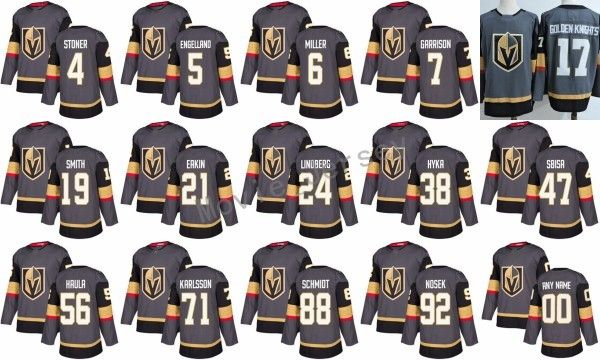 

2017 2018 ice 47 luca sbisa jersey 21 cody eakin 24 oscar lindberg 7 jason garrison jerseys make custom gray white, Black;red