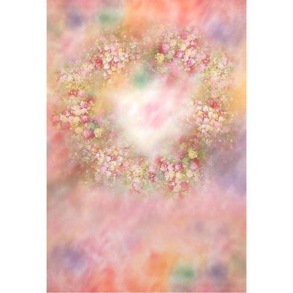 Pastel aquarela pano de fundo para bebê recém-nascido fotografia impresso flores crianças crianças meninas Bokeh Floral Photo Studio fundo