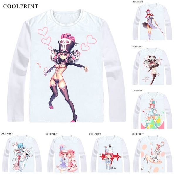 

kill la kill t-shirts long sleeve anime shirts anime manga kiru ra kiru tshirts nonon jakuzure goku uniforms kanade no so cosplay shirt, Black