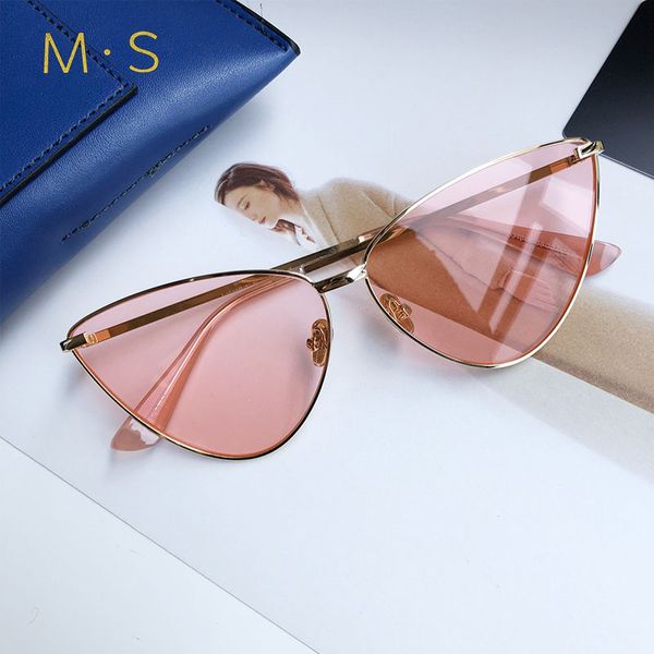 

ms women sunglasses 2018 luxury decoration classic eyewear female sunglasses original brand designer sun glasses fashion uv400, White;black