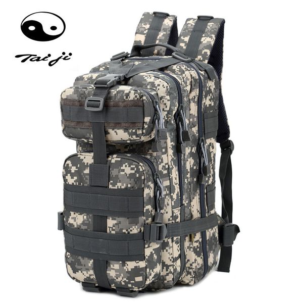 

taiji outdoor sport large capacity mountaineering travel camping backpack hiking molle camo waterproof tactical bag