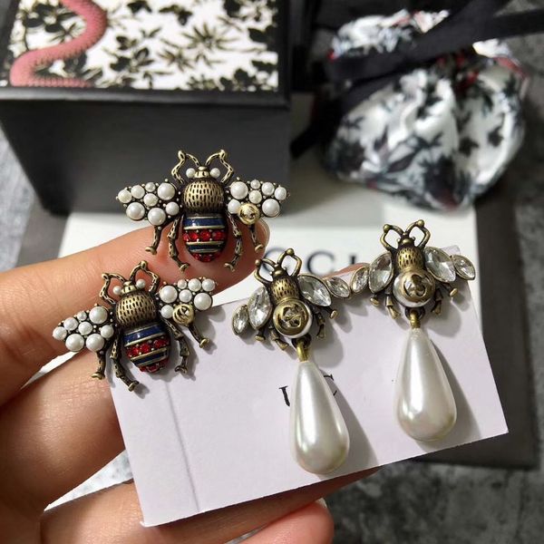 

Последняя мода Марка bee серьги, Большие жемчужные серьги высокое качество флэш-Ал