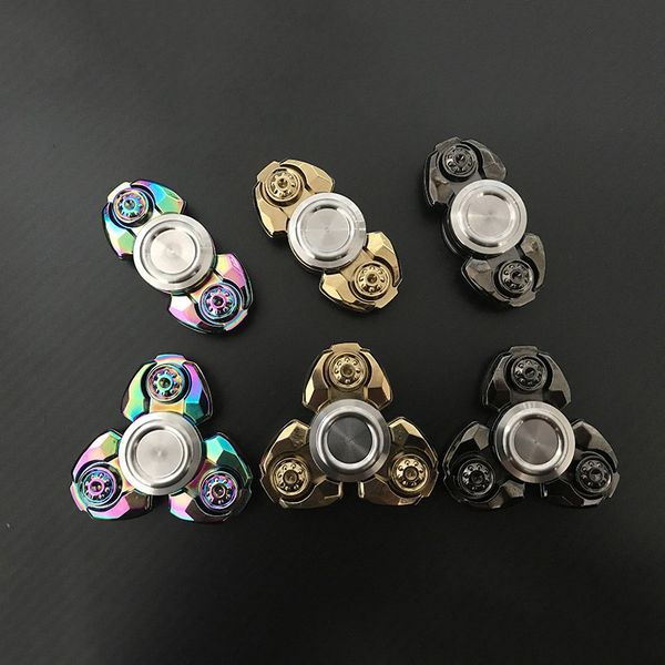 

fingertip gyro kids toys new fidget spinner edc spiral titanium aluminum ceramic ball bearing spindle screw edc tool christmas boys toys box