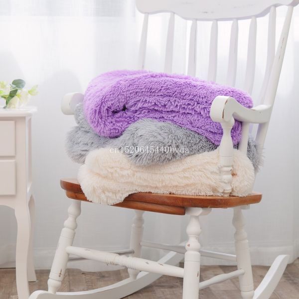 

supper soft and furry warm blanket throw with long faux fur shaggy blanket 51"x63" or twin bed 59"x79" for girls baby