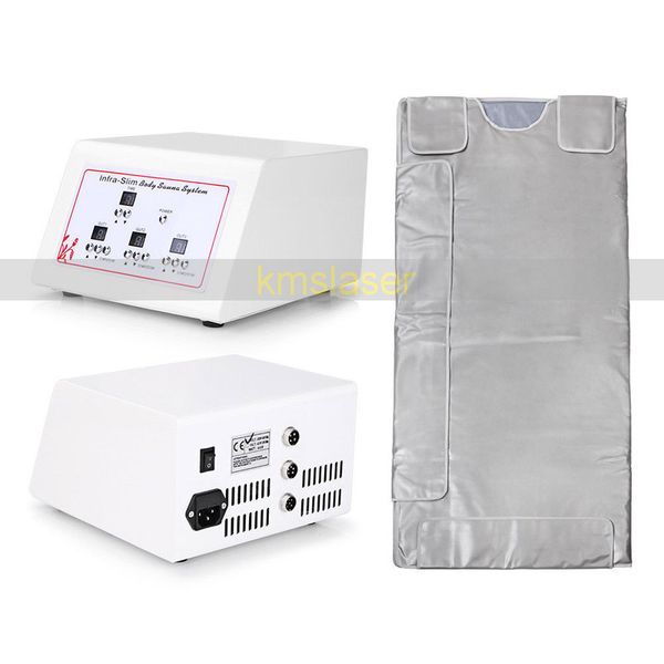 

3 zone far infrared lymph drainage body slimming sauna blanket weight loss detox heating spa machine