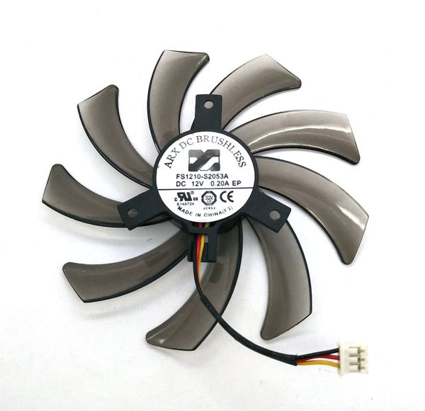 Gigabayt GTX 750 TI Grafik Kartı Fan FS1210-S2053A 12V 0.20A Pitch 40mm Çapı 95mm