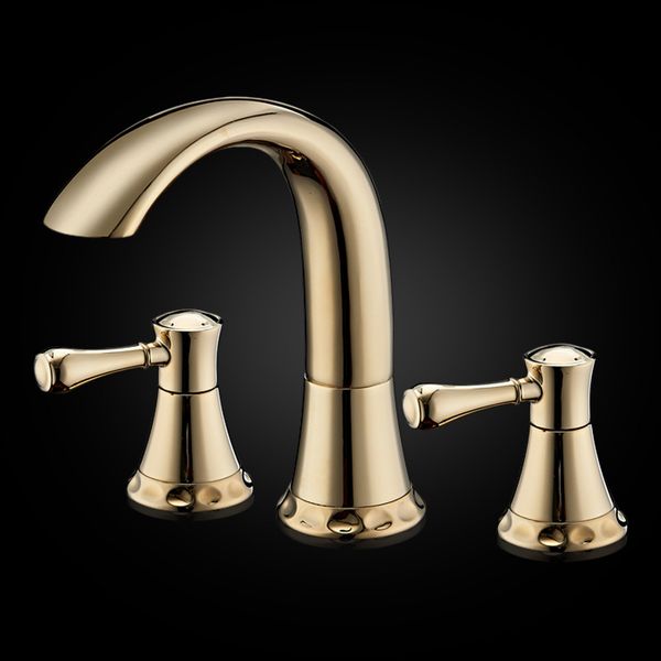 

luxury 100% all solid brass fashion antique 3 holes basin faucet bathroom vintage american vanity tap antique sink faucet mixer