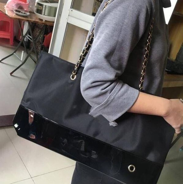 

2018NEW известный товарный знак черный шоппинг водонепроницаемая ткань классическа