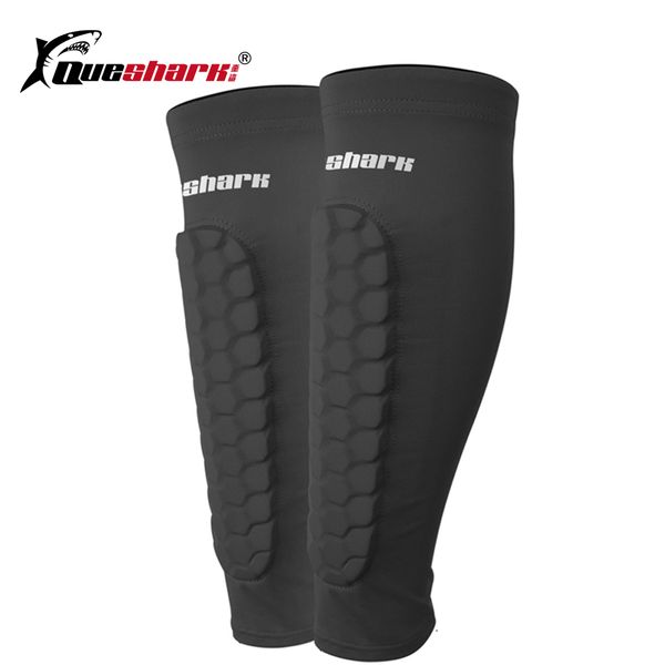 

1 pair football soccer shin guards compression running leg calf sleeves cycling sports knee support, Black;yellow
