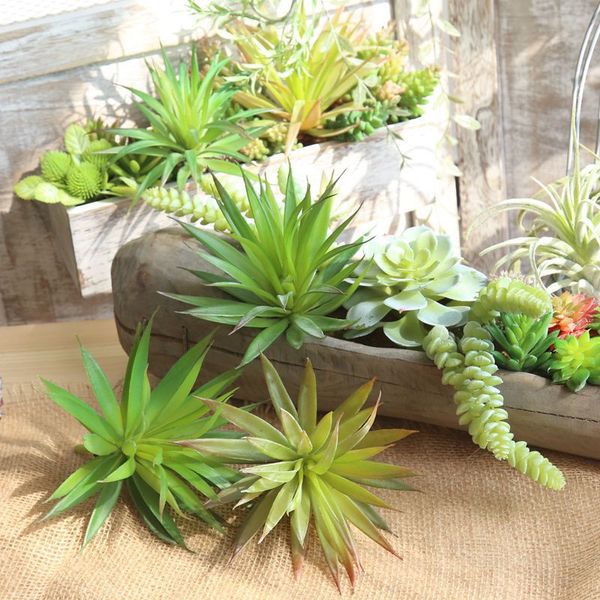 

20 cm great sword leaves artificial flowers simulation plants garden home decoration microscopic succulents spring decoration