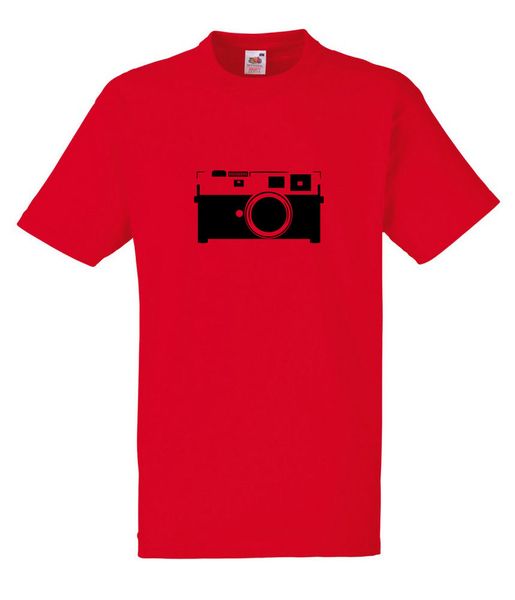 Leica Camera Black Design Red T-SHIRT ALL SIZES