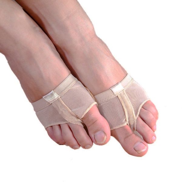 

pro sport socks belly ballet dance toe pad practice socks shoes protection dance foot thongs feet care tool 1pair, Black