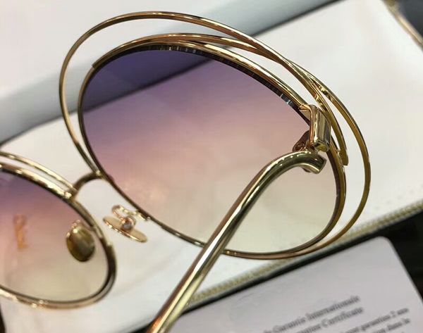 

gradient sun women gold/pink round sunglasses glasses sonnenbrille box for women 114s glasses with fashion diwqf, Slivery;brown