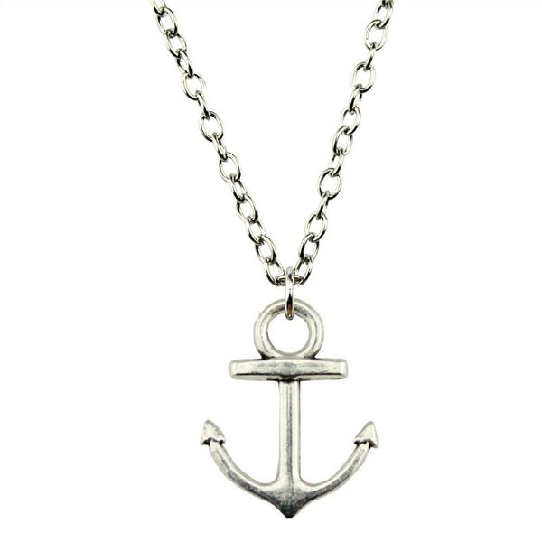 

wysiwyg 5 pieces metal chain necklaces pendants women necklace jewelry anchor 19x15mm n2-b10227, Silver