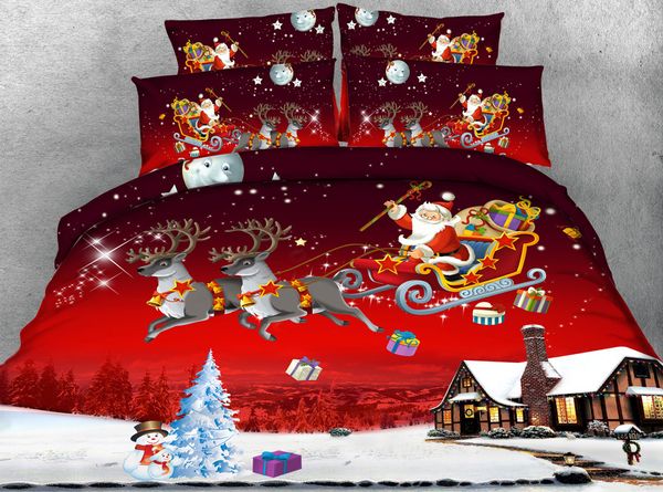 S X Mas Series Twin Double Queen Super King Size Christmas Bedding