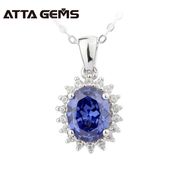 

tanzanite sterling silver pendant 2.65 s for offladies party business exquisite craftsmanshipfor gifts